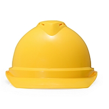 梅思安 V-Gard豪华型安全帽 (黄) 超爱戴  10172477